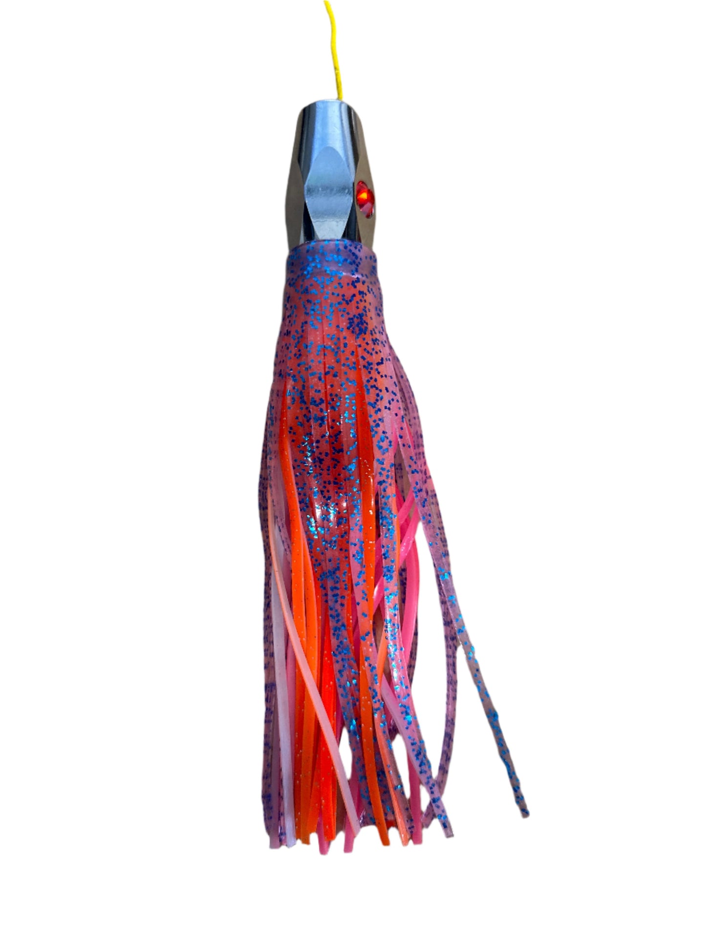 HANAPAA CHROME LURE HEX RED EYE (SKIRTED)