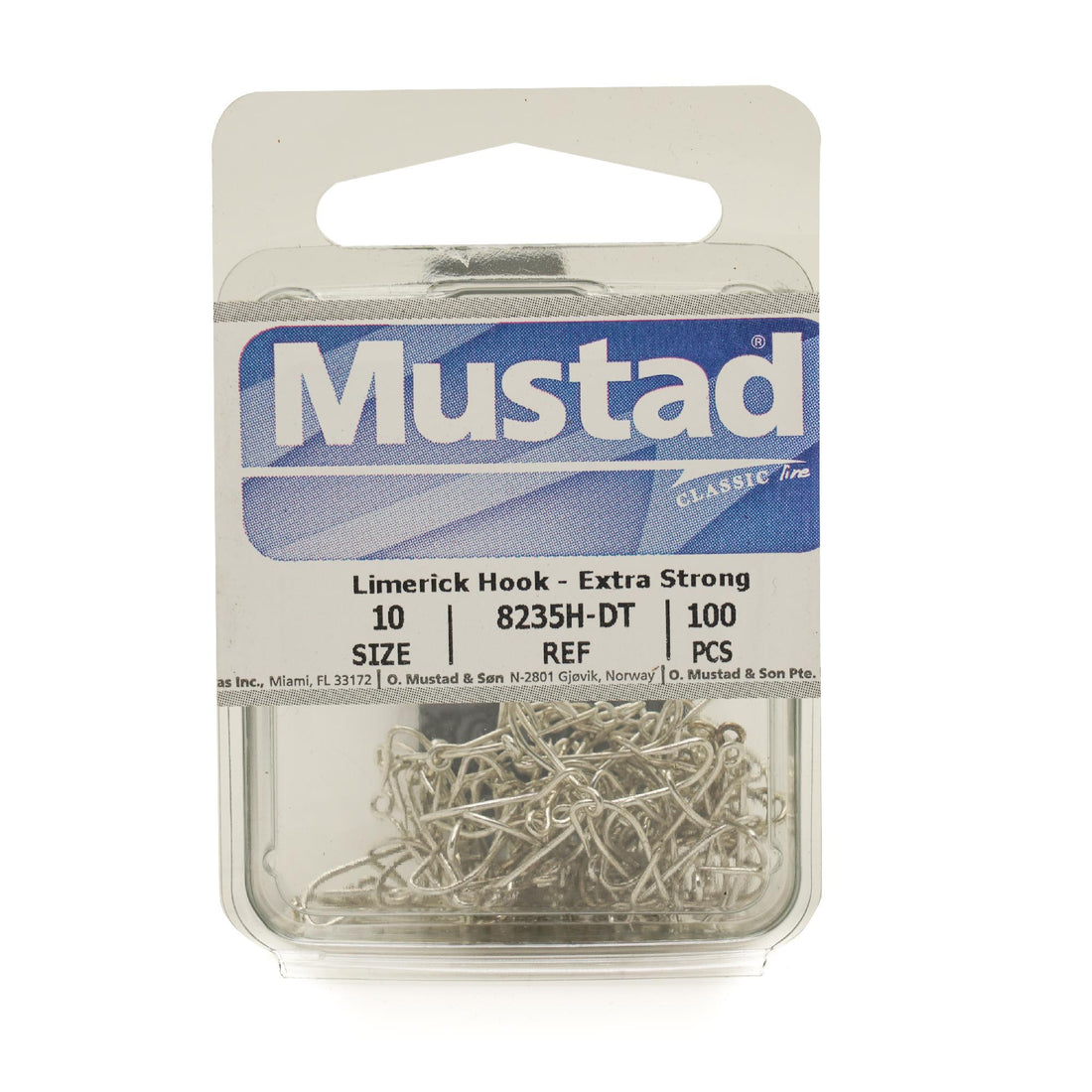 MUSTAD LIMERICK HOOK 100 PACK (8235H-DT)
