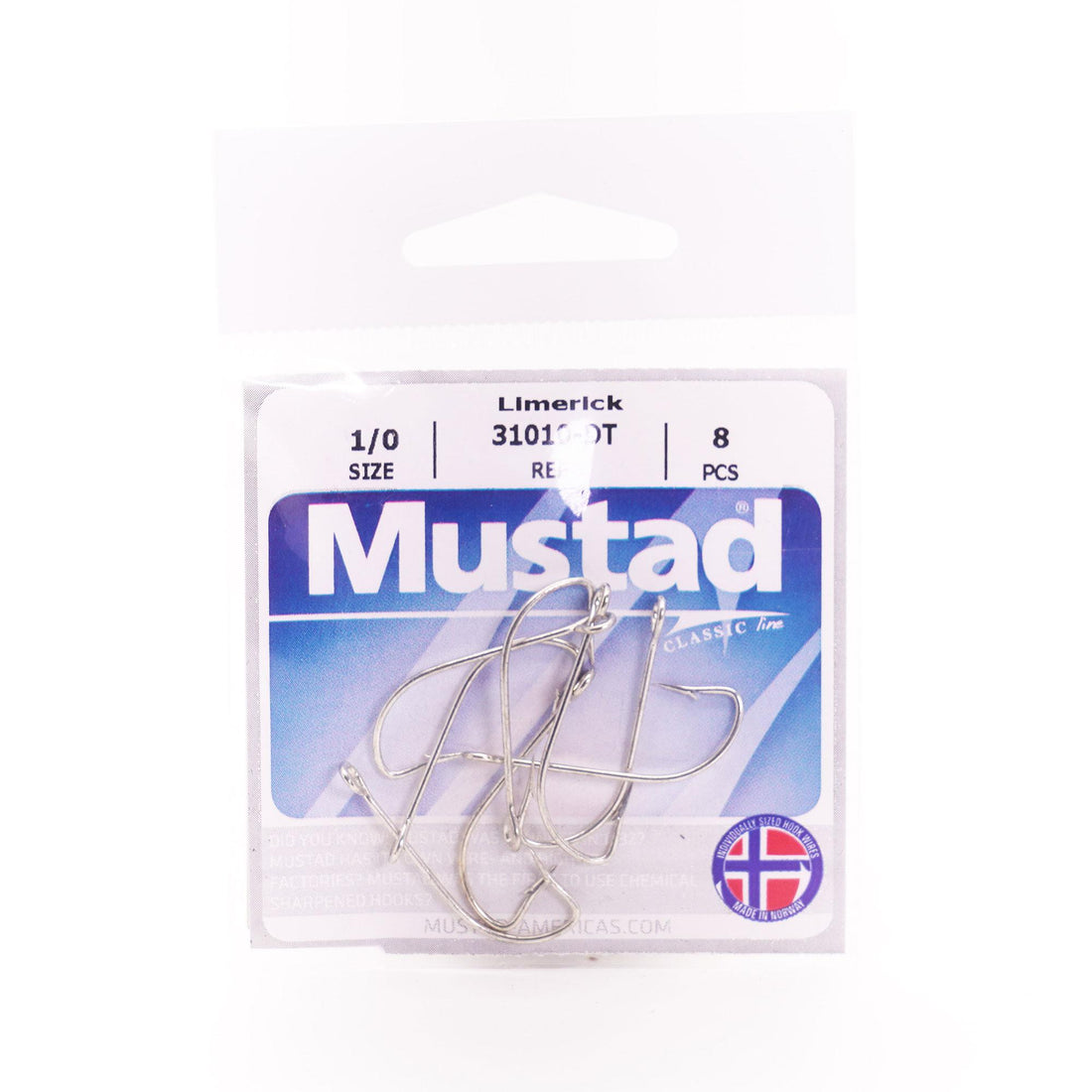 MUSTAD LIMERICK HOOK 10 PACK (8235H-DT)