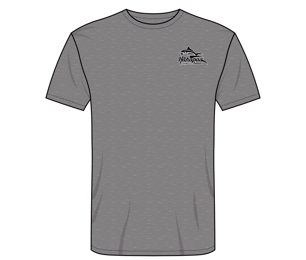 HANAPAA VECTOR TEE DARK GREY HEATHER