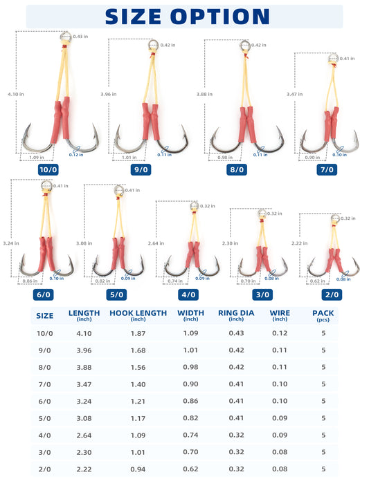 BLUE WING TWIN ASSIST HOOKS