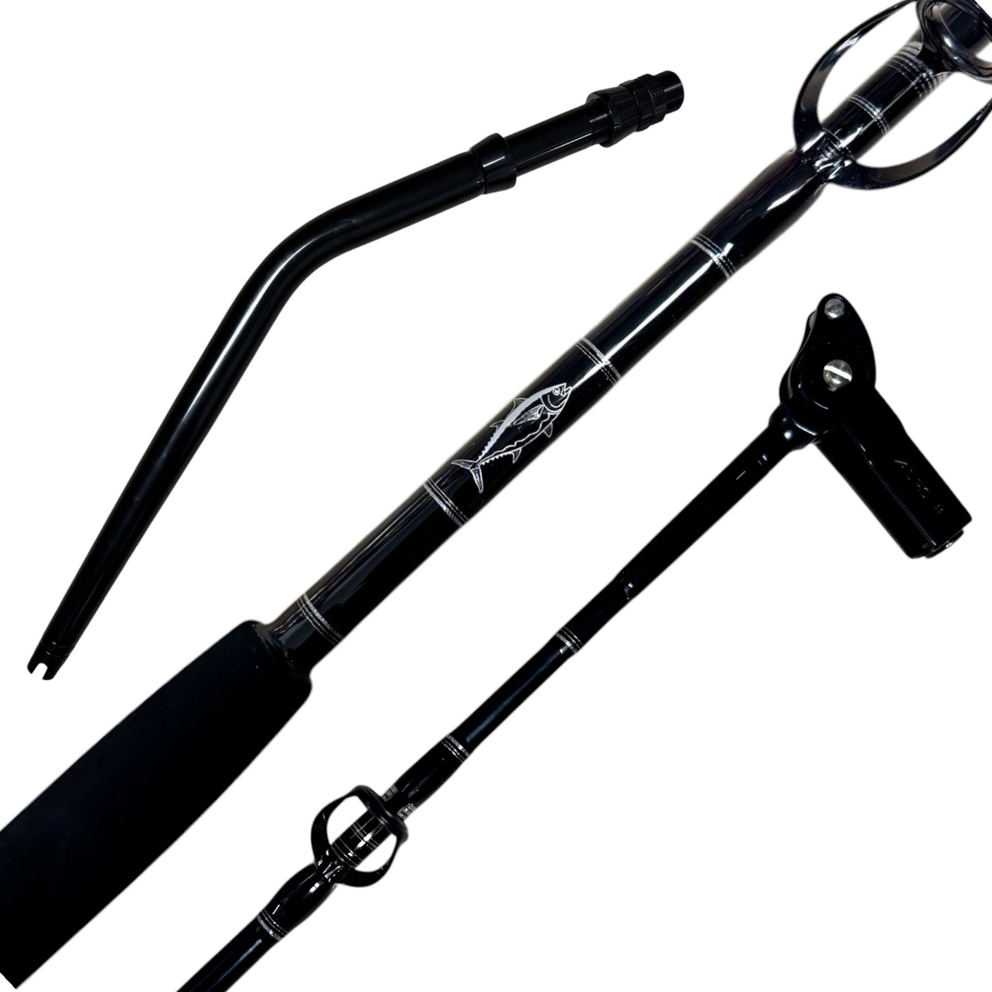 HANAPAA CUSTOM 80 CLASS TROLLING ROD BLACK