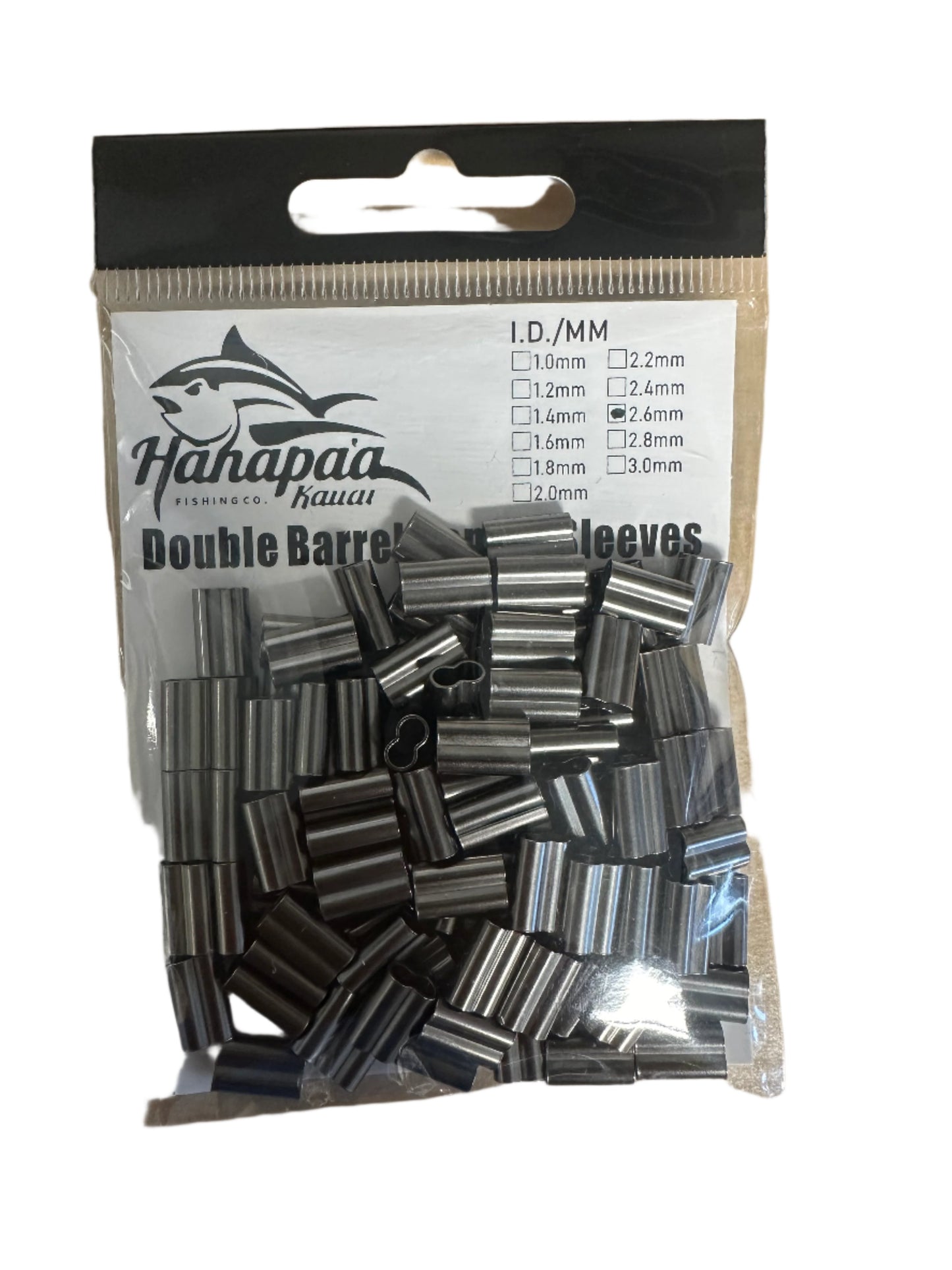 HANAPAA DOUBLE BARREL COPPER SLEEVE CRIMP 100PK