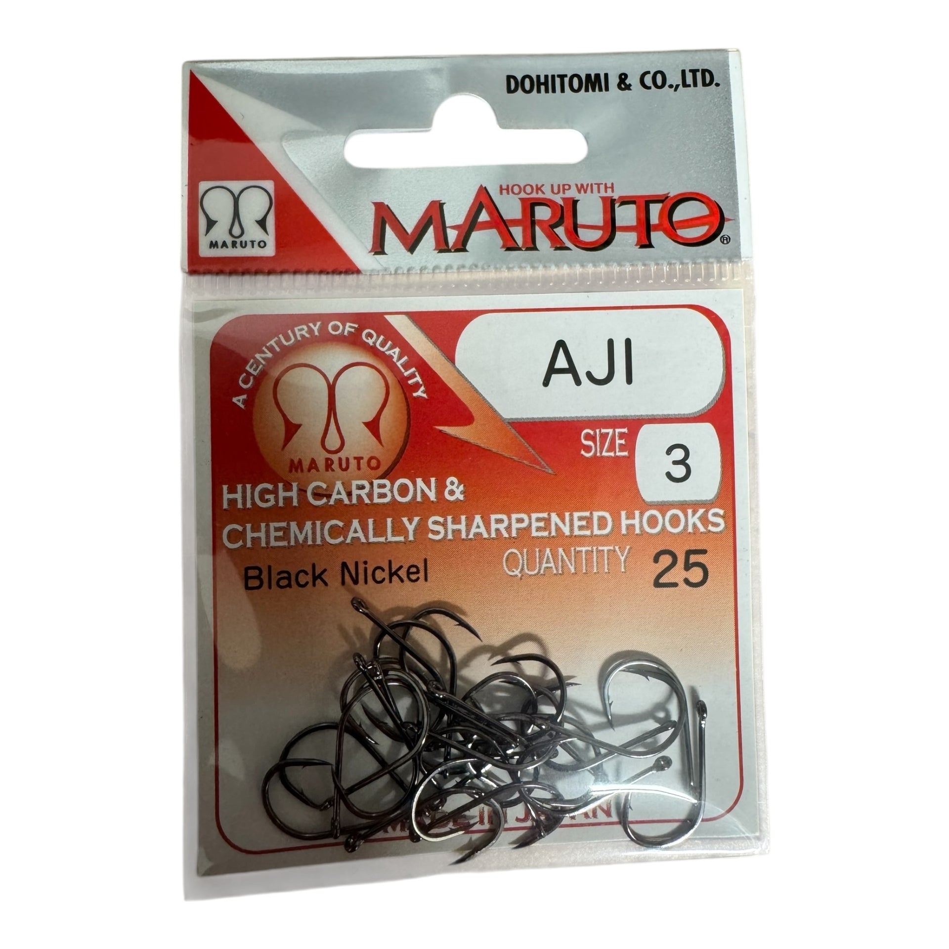 aitutaki fish hooks MARUTO AJI (25 PK) – Hanapaa Fishing Kauai