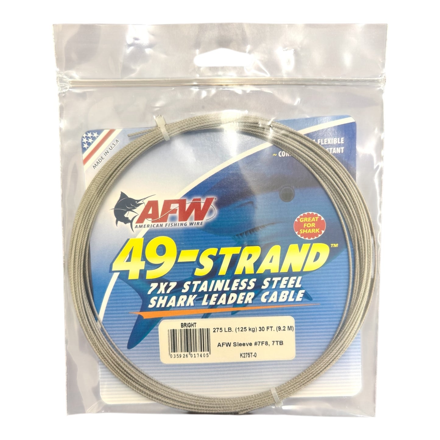 AFW 49 STRAND 7X7 WIRE LEADER