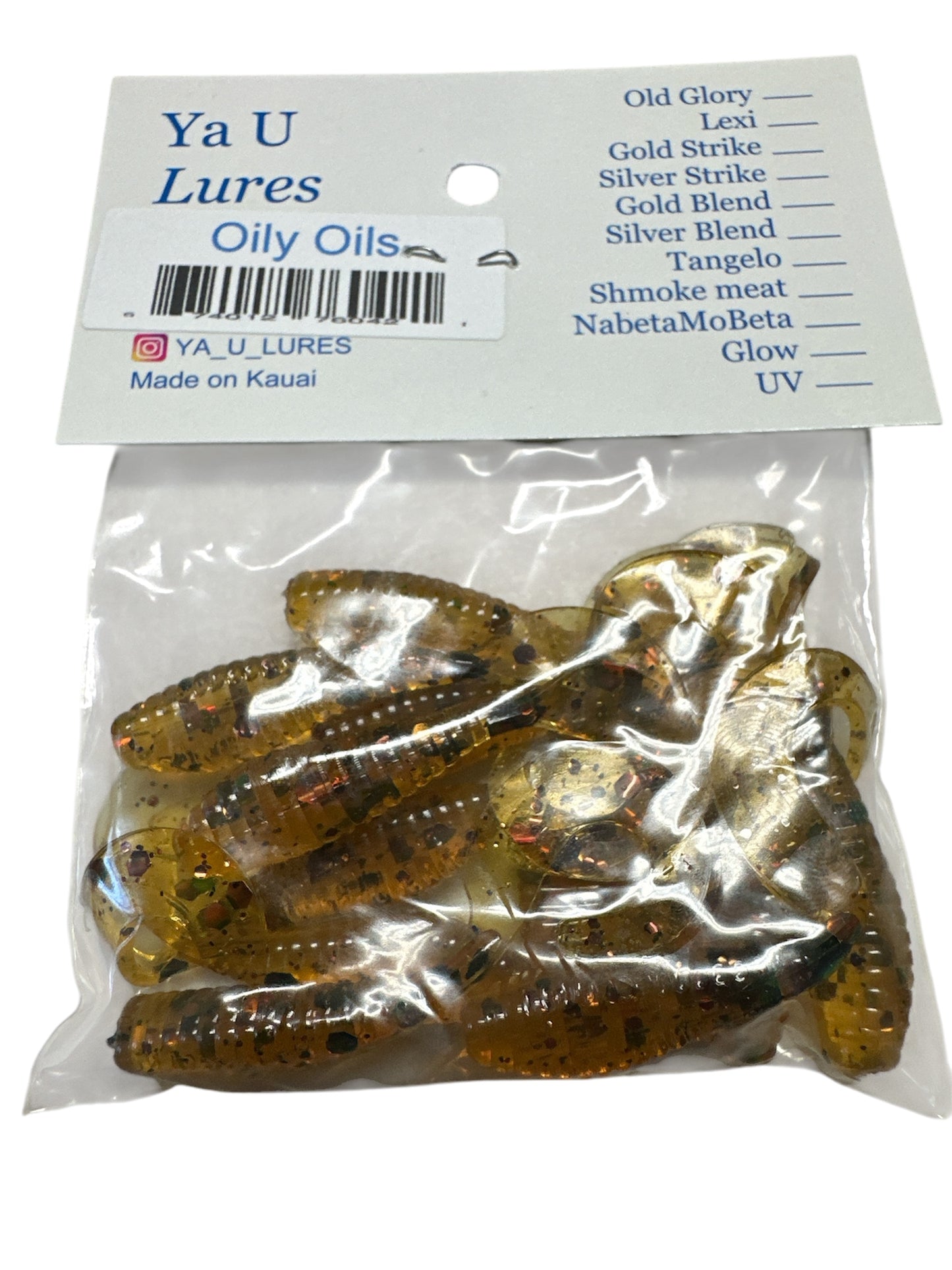 YA U LURES 2" CURLY TAILS