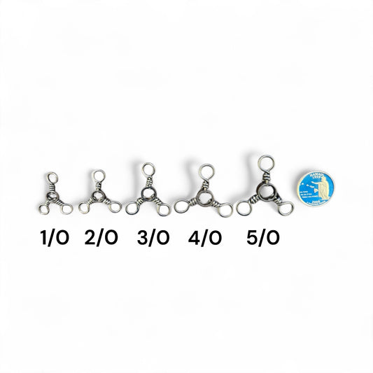 BRASS 3-WAY SWIVEL