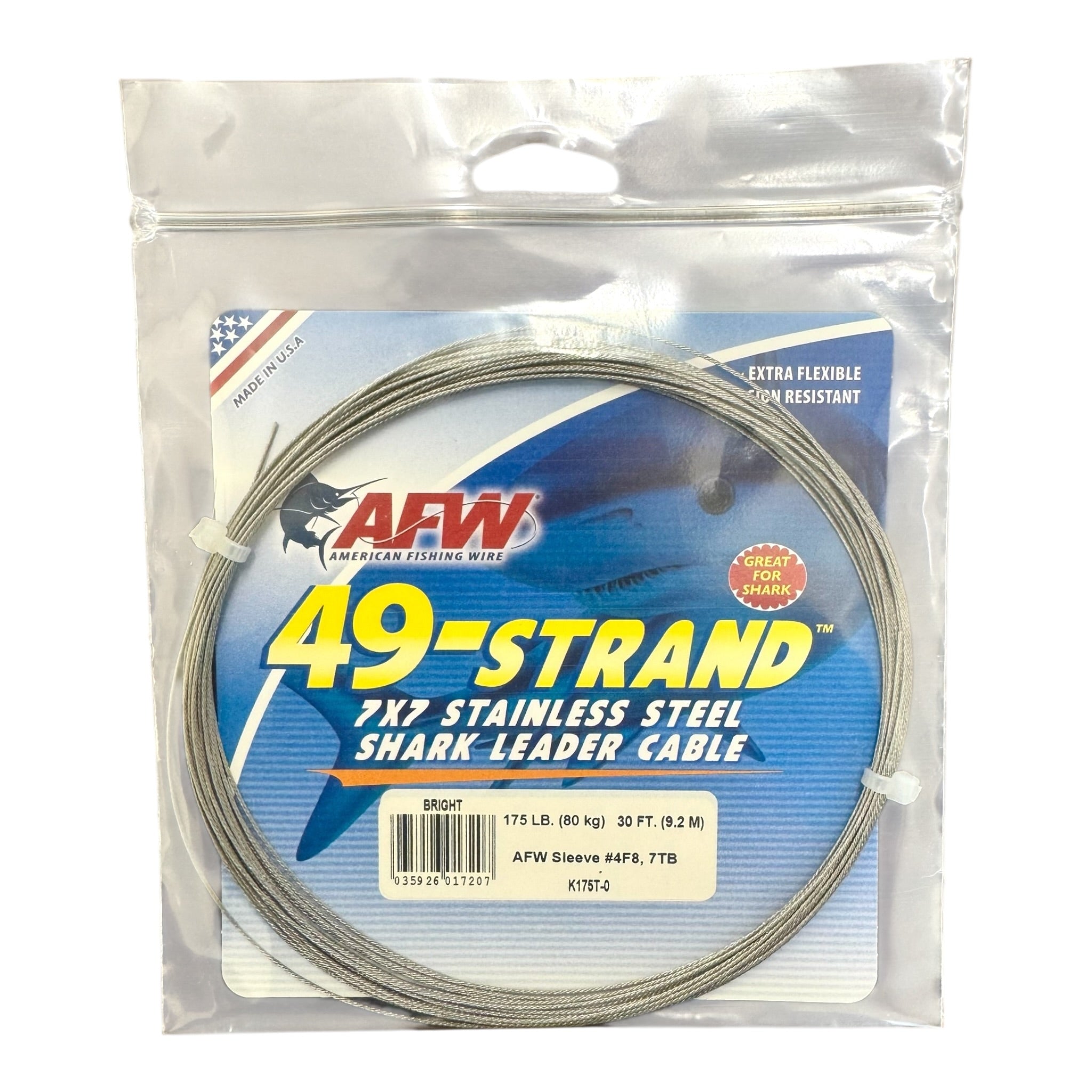 AFW 49 STRAND 7X7 WIRE LEADER – Hanapaa Fishing Kauai