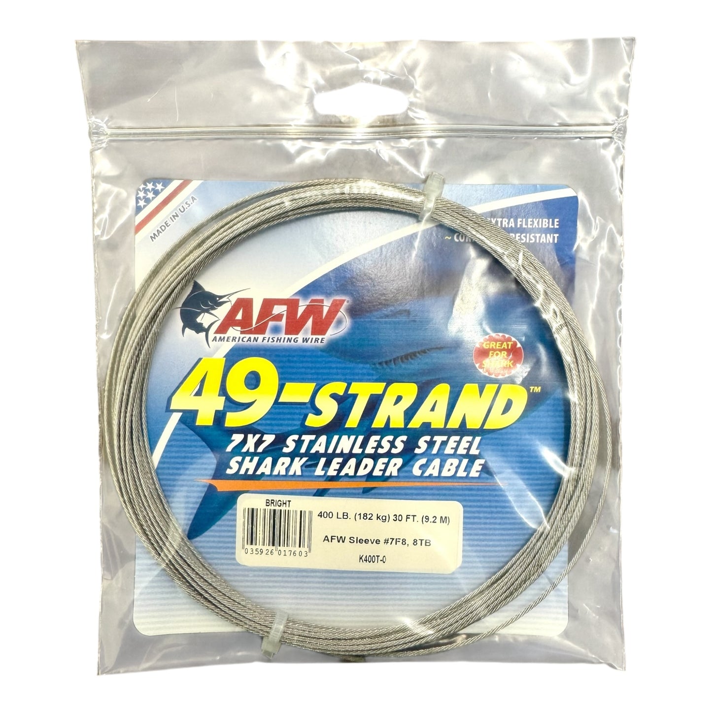 AFW 49 STRAND 7X7 WIRE LEADER