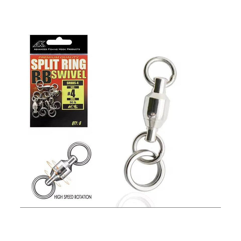 BALL BEARING SWIVEL WITH SPLIT RING