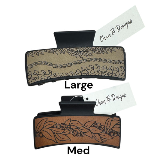 HAIR CLIP HAWAIIAN PRINT