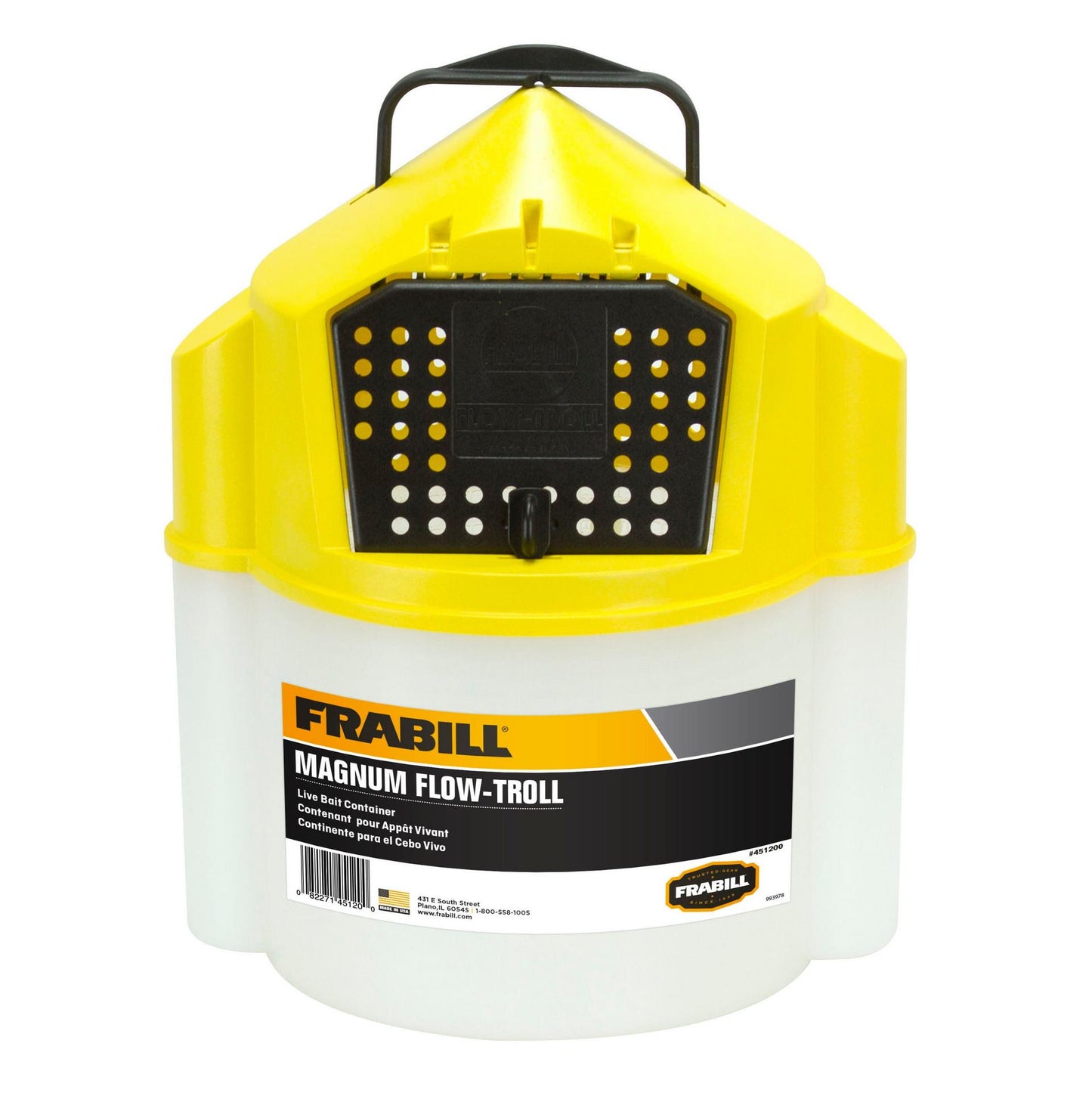 FRABILL FLOW TROLL 11QT BAIT BUCKET