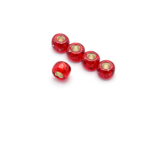 JPN RED GLASS BEADS